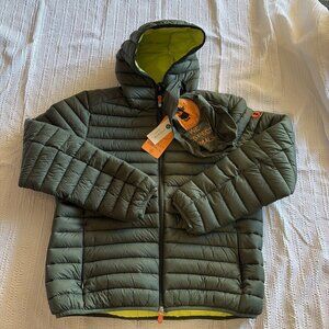 New Save The Duck Men's 'The Donald' Puffer Jacket Green - Men's XL NWT